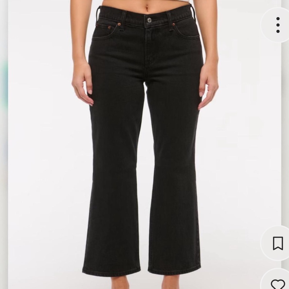 Abercrombie & Fitch Black Ankle Jeans